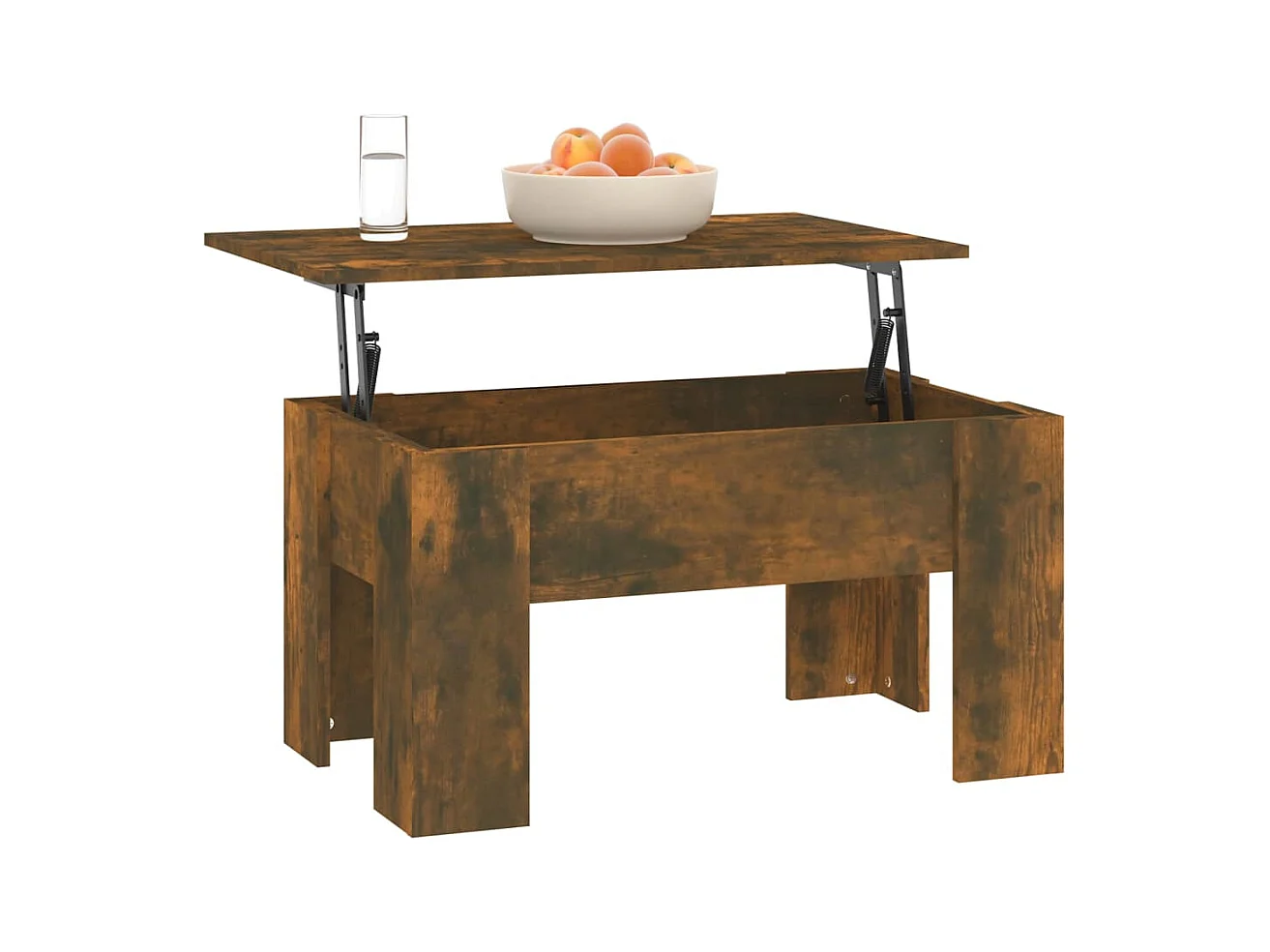 Mesa de centro | Mesa auxiliar madera contrachapada roble ahumado 100x50x45 cm SHL4186