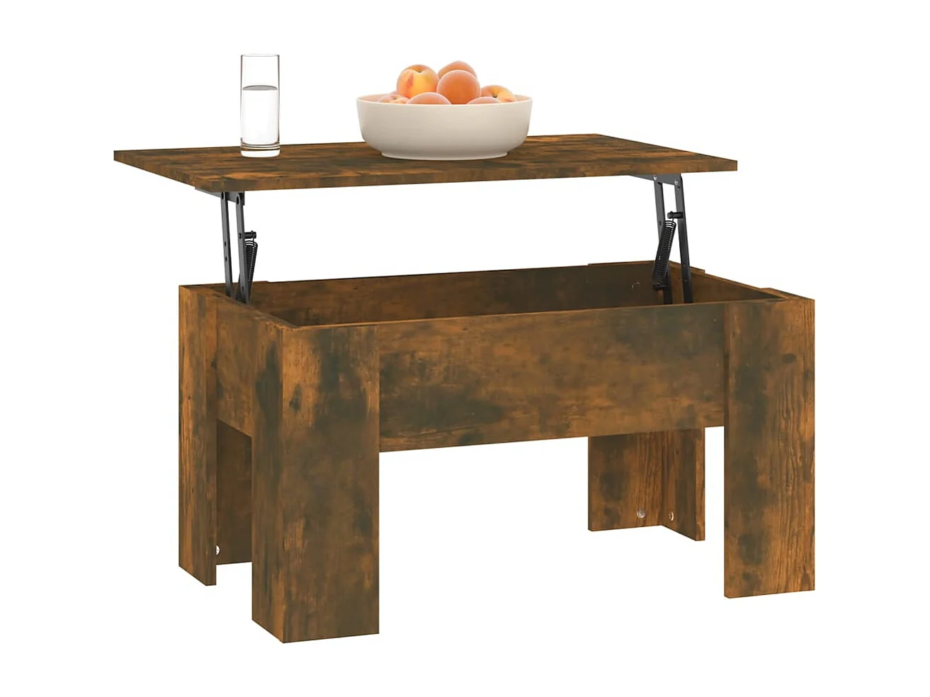 Couchtisch-Sofatisch-Beistelltische Räuchereiche 79x49x41 cm Holzwerkstoff SHL1447