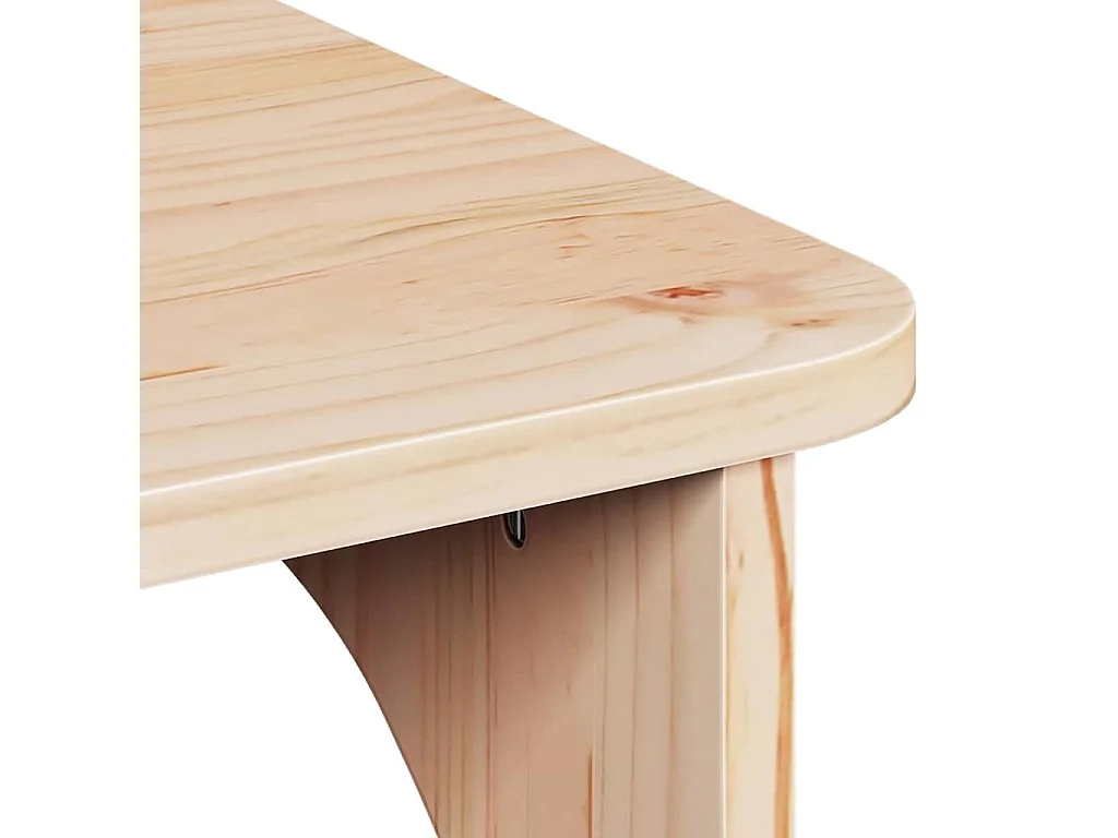 Salontafel | Bijzettafel Naturel 80 x 50 x 31 cm Massief grenenhout