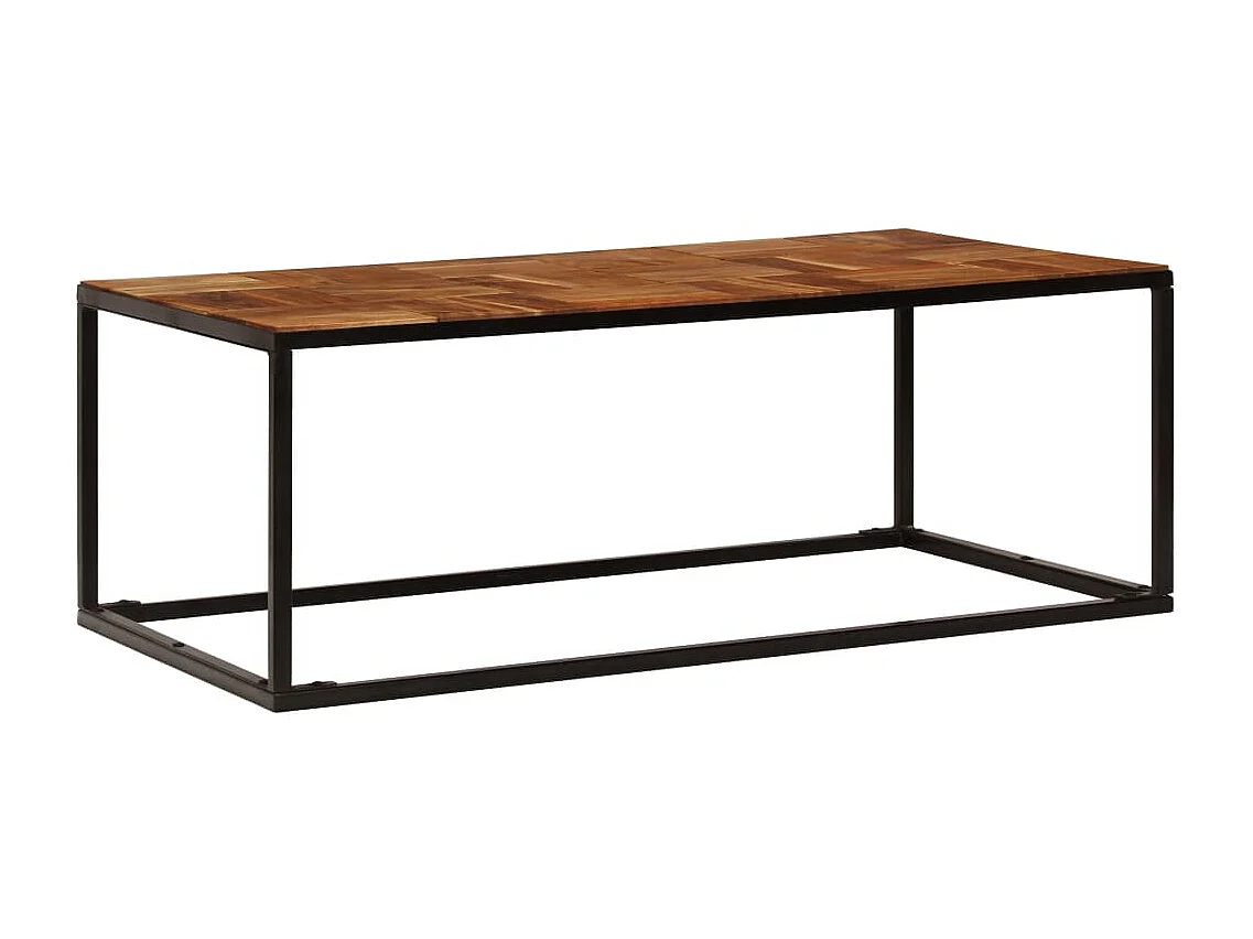 Couchtisch-Beistelltisch-Sofatisch 110x60x40 cm Massivholz Akazie und Stahl SHL121