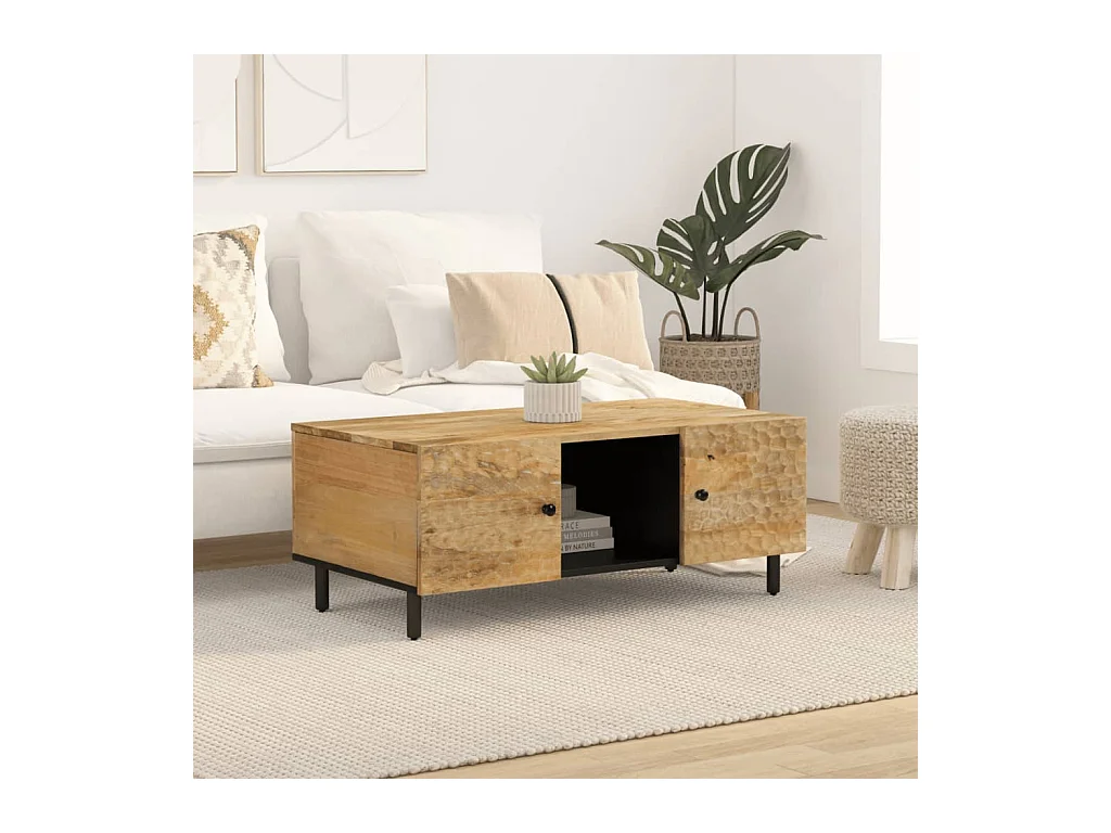 Mesa de centro | Mesa auxiliar con Infinity LED roble Sonoma 90x50x50 cm SHL2672