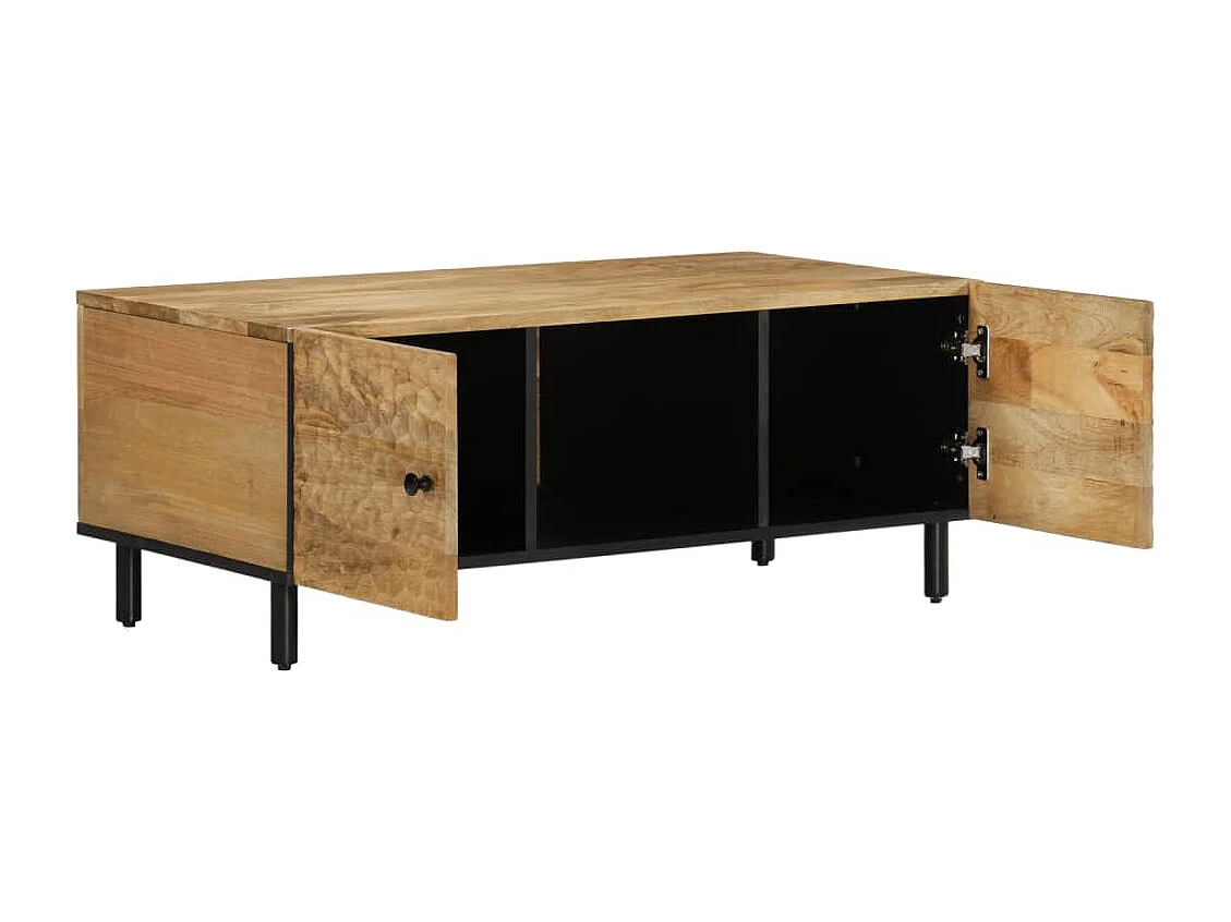 Couchtisch-Sofatisch-Beistelltische 100x54x40 cm Massivholz Mango SHL50334