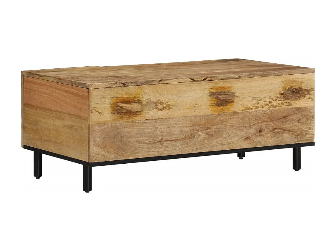 Couchtisch-Sofatisch-Beistelltische 100x54x40 cm Massivholz Mango SHL50334