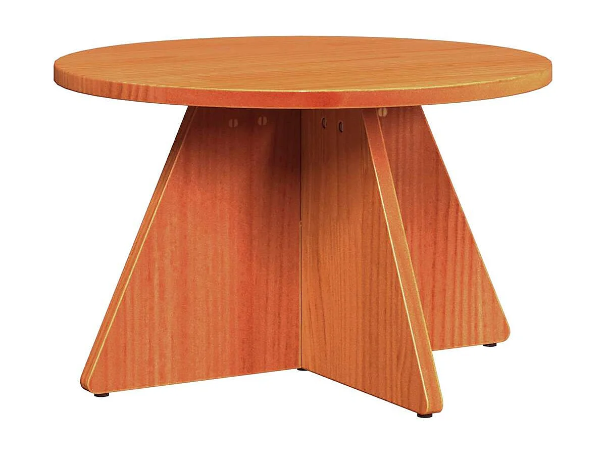 Salontafel Set van 3 | Woonkamertafel | Bijzettafel Wasbruin 49 x 49 x 30 cm Massief grenenhout