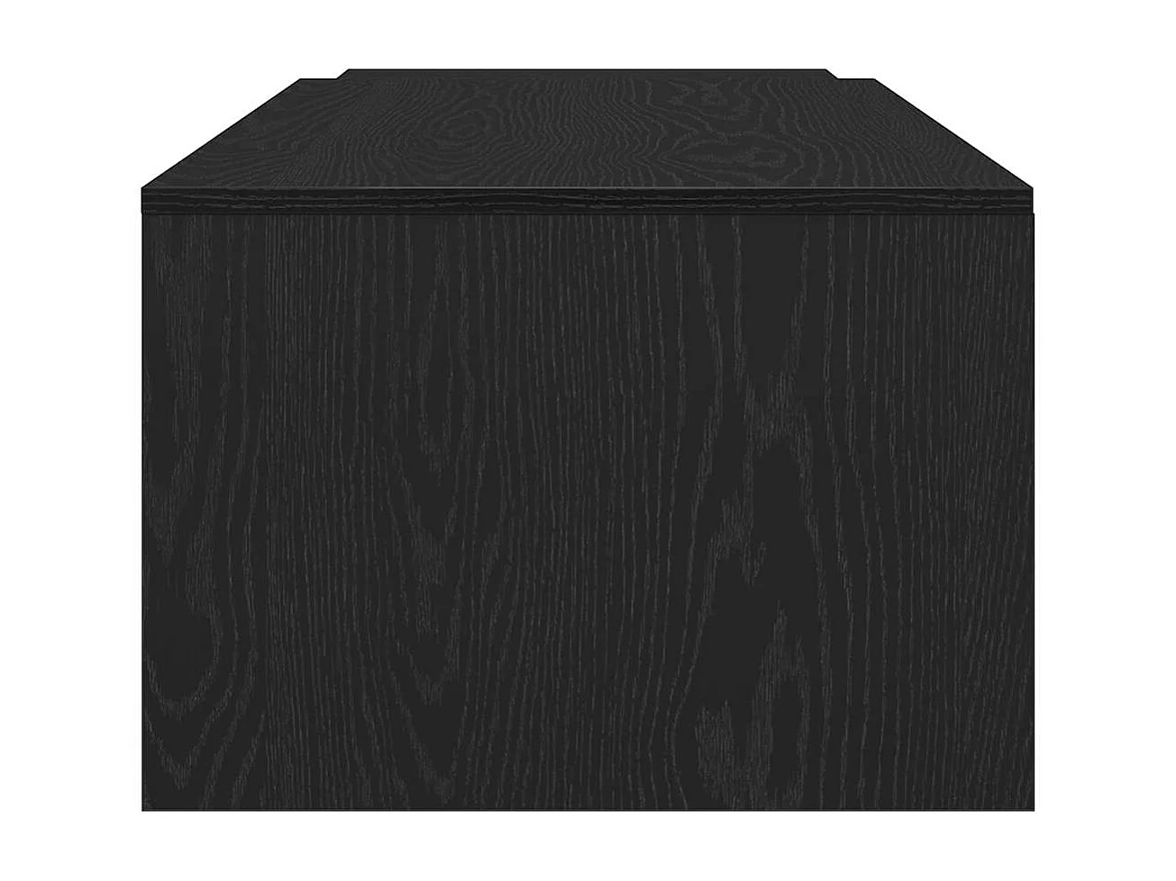 Table basse salon-Table d'appoint chêne noir 150x50x35 cm en bois composite SHL98124