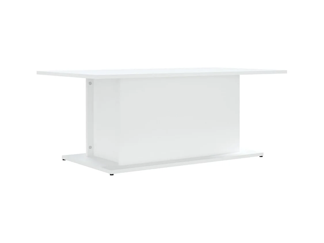 Table basse salon-Table d'appoint blanc 102x55,5x40 cm bois d'ingénierie SHL83915