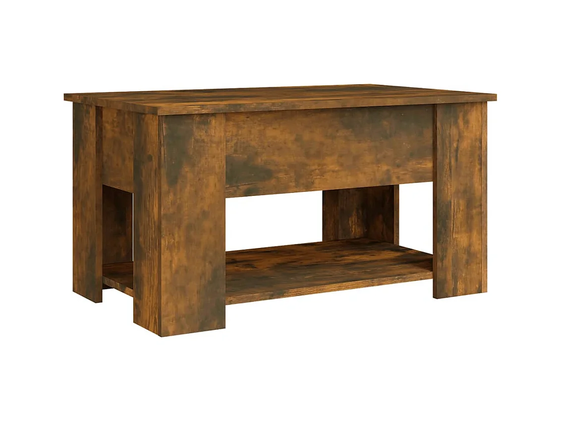 Mesa de centro | Mesa auxiliar madera contrachapada roble ahumado 100x50x40 cm SHL3032