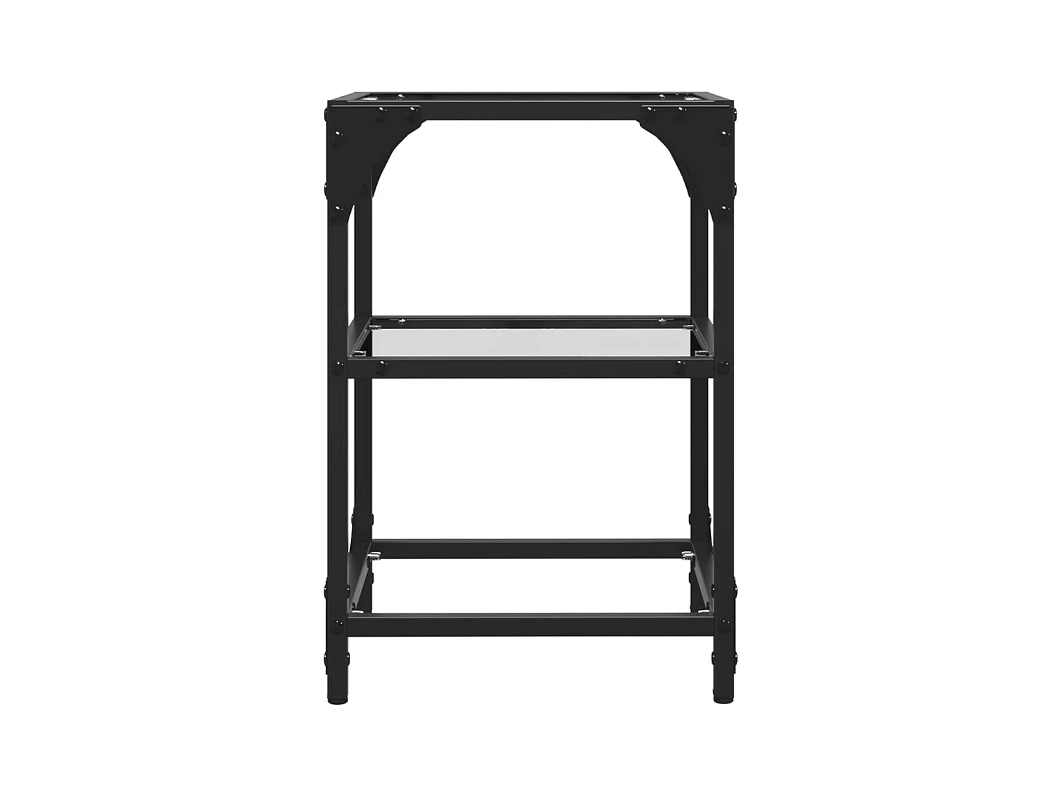 Mesa de centro-Mesa auxiliar madera contrachapada blanca 60x60x30 cm SHL4918