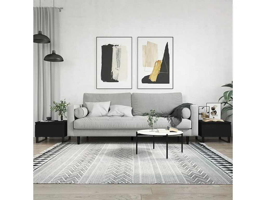 Mesa de centro | Mesa auxiliar madera maciza de pino marrón cera 110x50x33,5 cm SHL4930