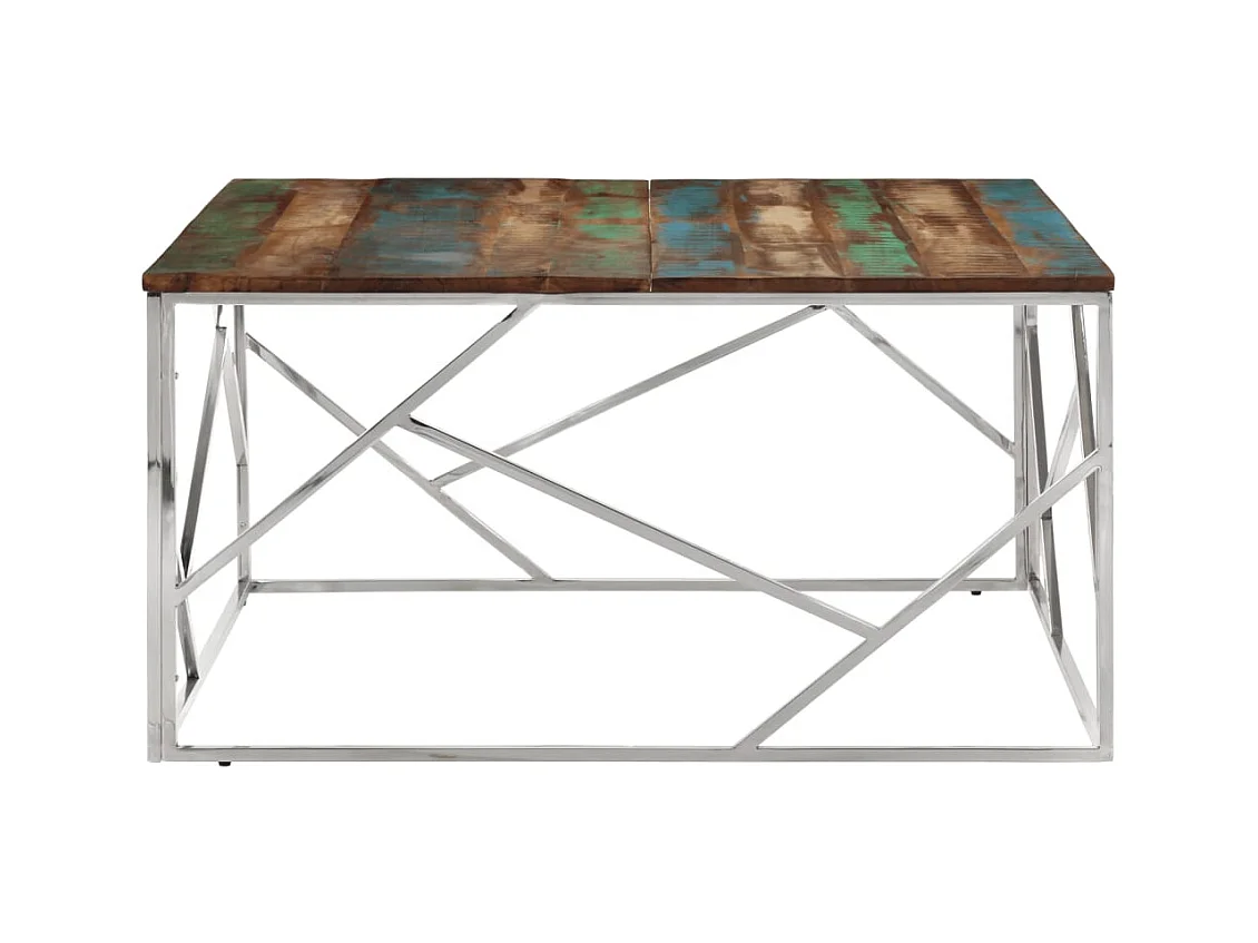 Mesa de centro | Mesa auxiliar con cajones roble marrón 70,5x70x40 cm SHL399782