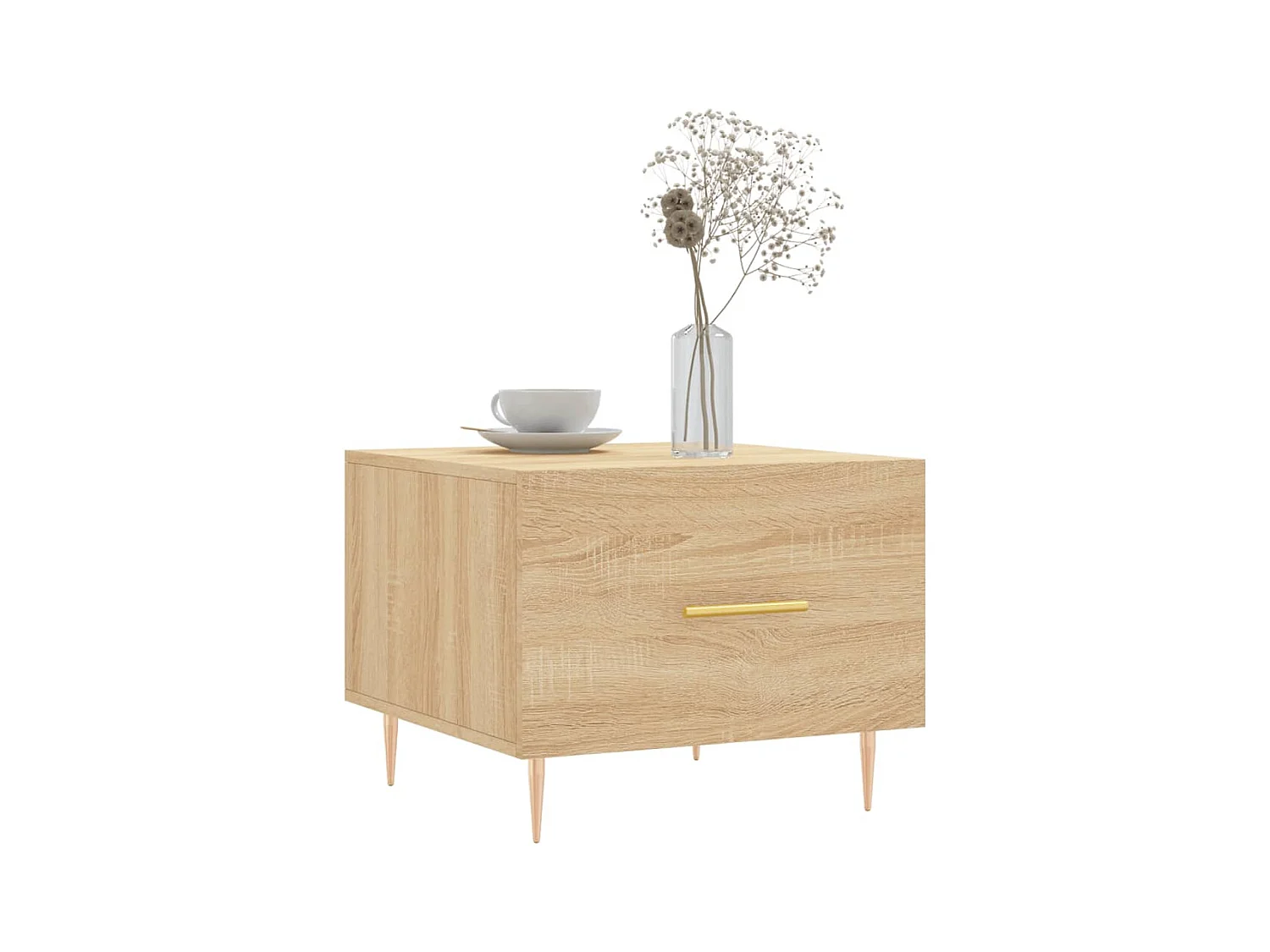 Tables basses salon-Tables d'appoint 2 pcs chêne sonoma 50x50x40 cm bois d'ingénierie SHL50238