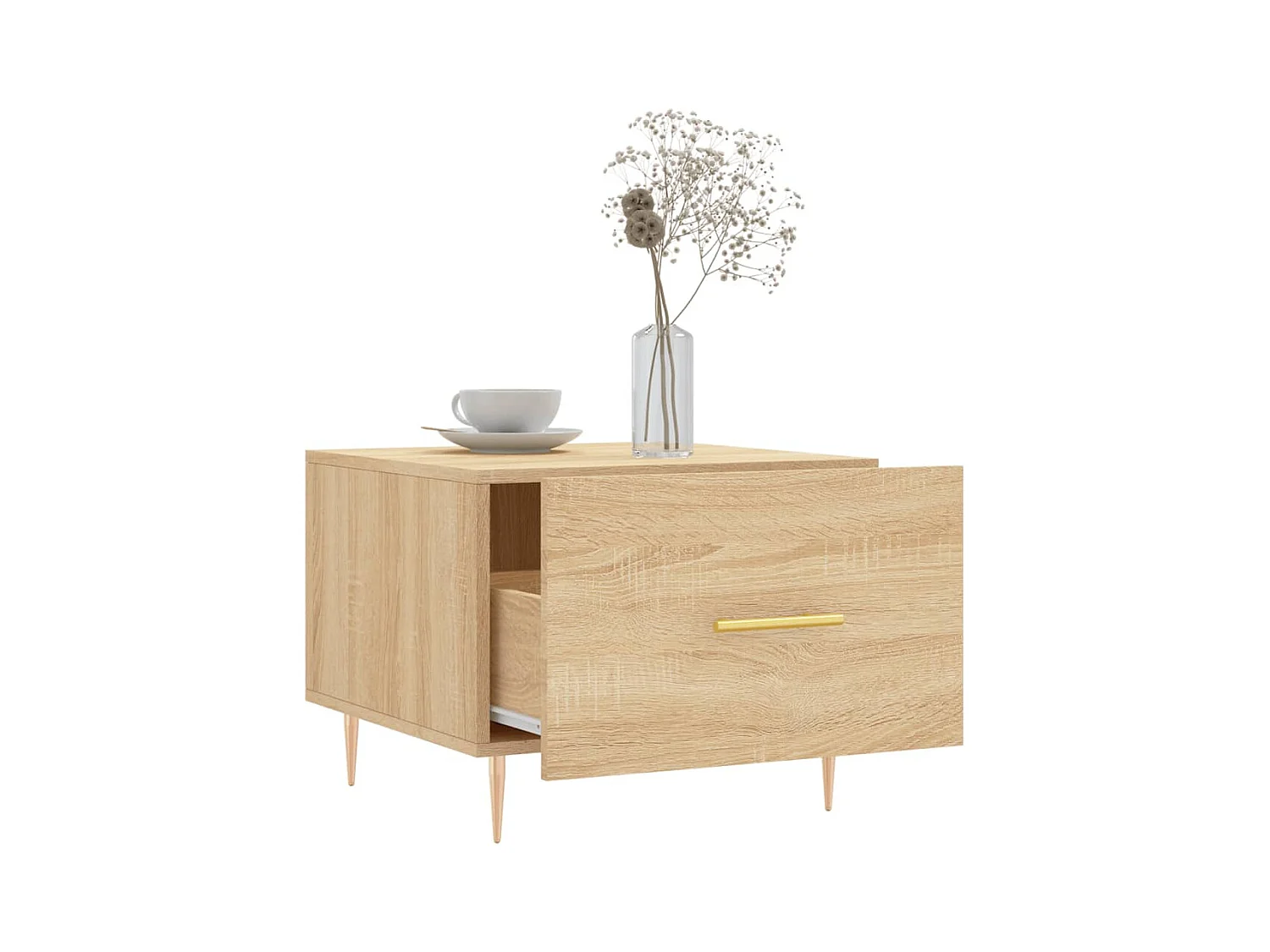 Tables basses salon-Tables d'appoint 2 pcs chêne sonoma 50x50x40 cm bois d'ingénierie SHL50238