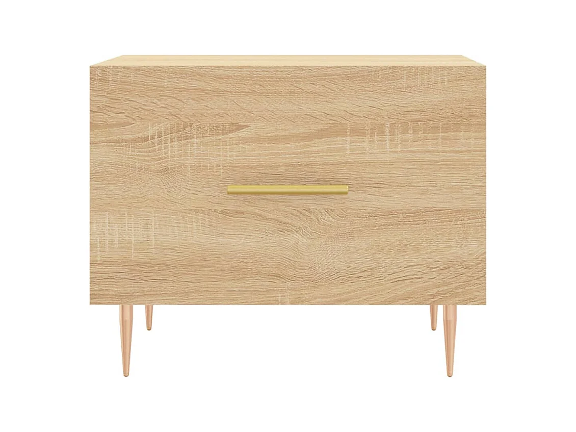 Tables basses salon-Tables d'appoint 2 pcs chêne sonoma 50x50x40 cm bois d'ingénierie SHL50238