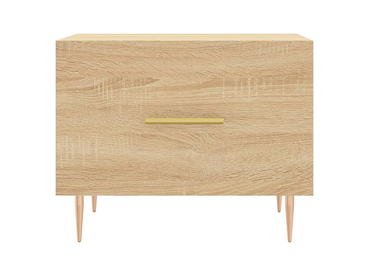 Tables basses salon-Tables d'appoint 2 pcs chêne sonoma 50x50x40 cm bois d'ingénierie SHL50238