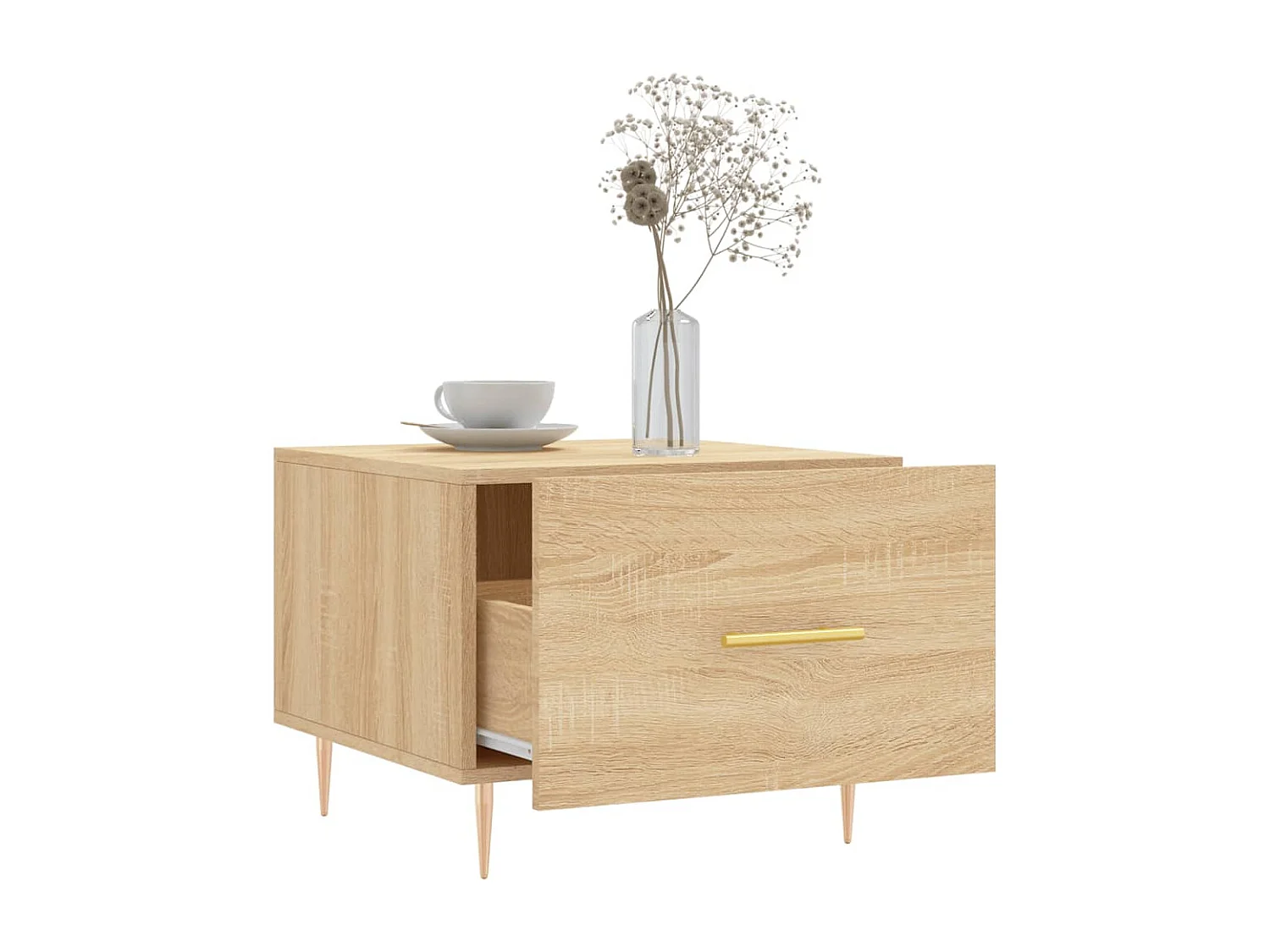 Tables basses salon-Tables d'appoint 2 pcs chêne sonoma 50x50x40 cm bois d'ingénierie SHL50238