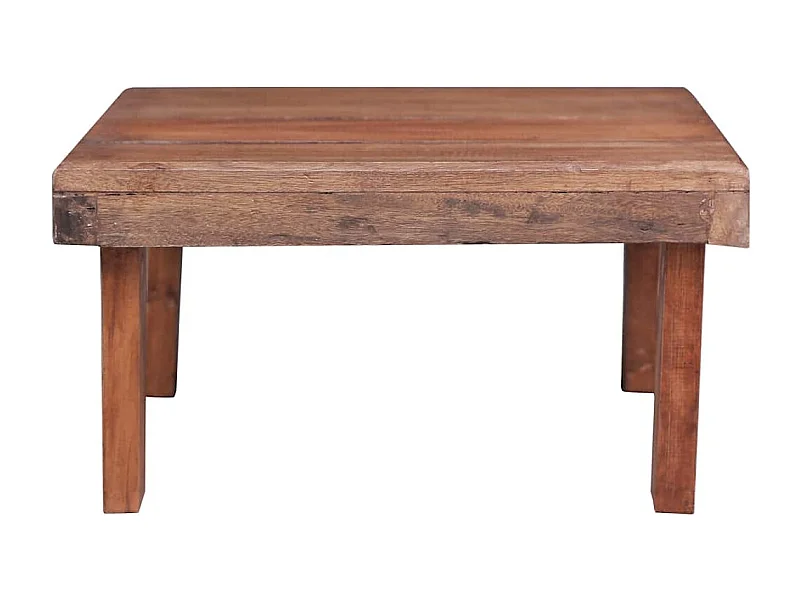 Table basse salon-Table d'appoint 60x45x23 cm bois d'acajou massif SHL43592