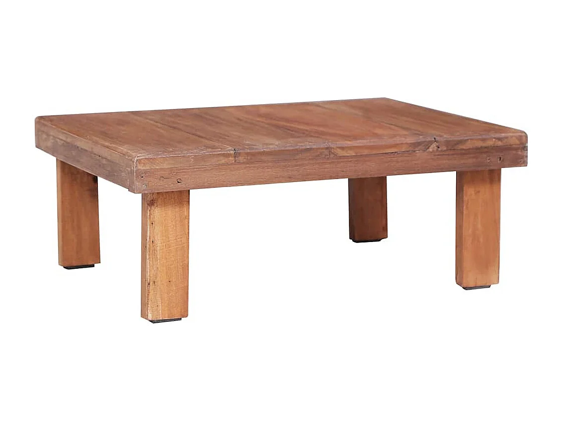 Table basse salon-Table d'appoint 60x45x23 cm bois d'acajou massif SHL43592