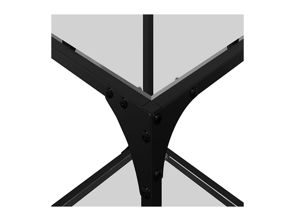 Mesa de centro-Mesa auxiliar de teca y vidrio 50x40 cm SHL2124