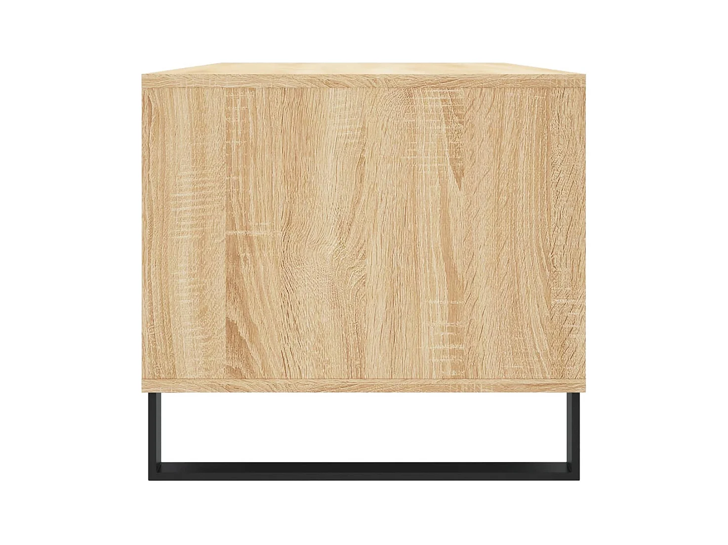 Mesa de centro | Mesa auxiliar y LED madera ingeniería gris hormigón 90x50x30cm SHL2843