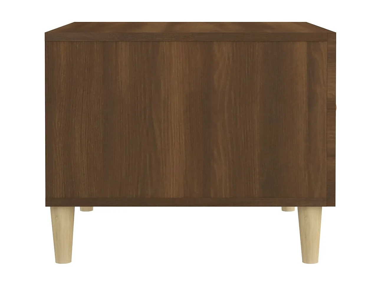 Mesa de centro | Mesa auxiliar madera contrachapada negro 80x50x40 cm SHL238879