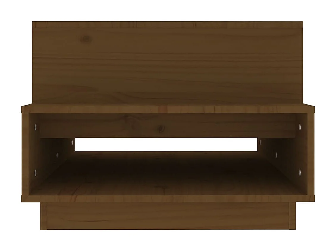 Couchtisch-Sofatisch-Beistelltische Honigbraun 80x55x40,5 cm Massivholz Kiefer SHL75196