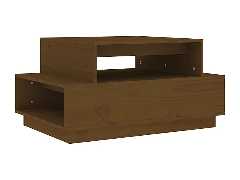 Couchtisch-Sofatisch-Beistelltische Honigbraun 80x55x40,5 cm Massivholz Kiefer SHL75196