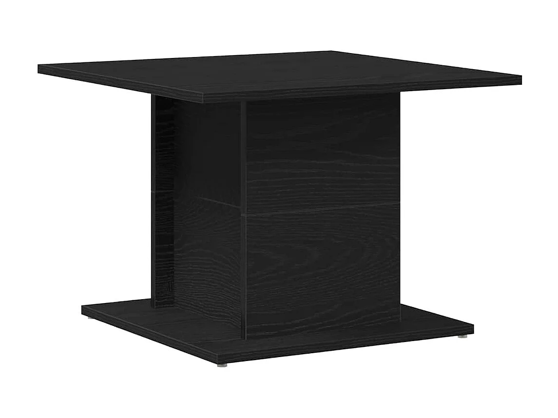 Couchtisch-Wohnzimmertisch-Beistelltische Schwarz Eichen-Optik 55,5x55,5x40 cm SHL87216