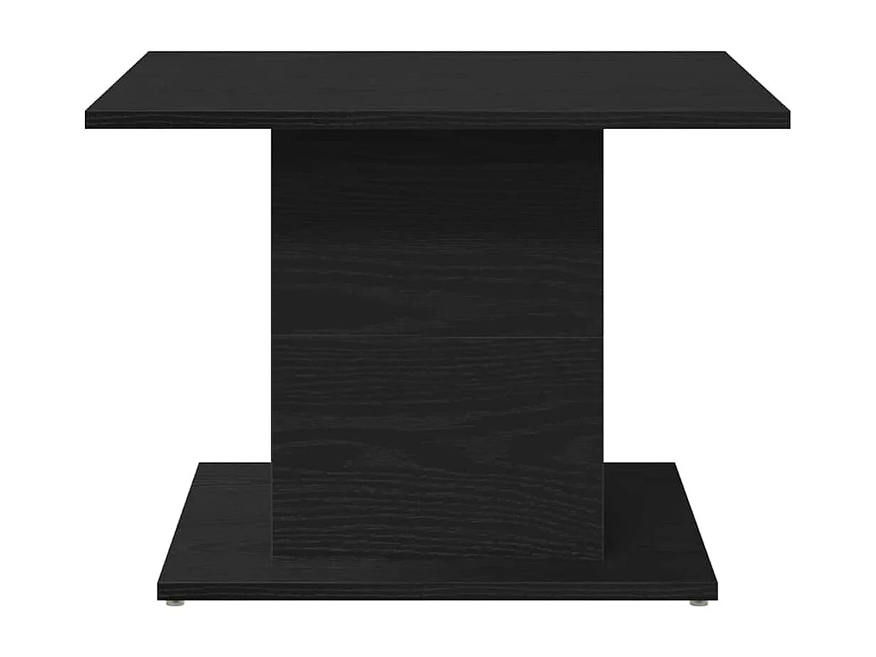 Couchtisch-Wohnzimmertisch-Beistelltische Schwarz Eichen-Optik 55,5x55,5x40 cm SHL87216