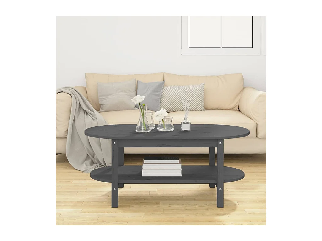 Mesa de centro | Mesa auxiliar madera de ingeniería blanco 50x46x50 cm SHL2061