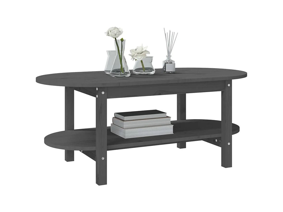 Mesa de centro | Mesa auxiliar madera de ingeniería blanco 50x46x50 cm SHL2061