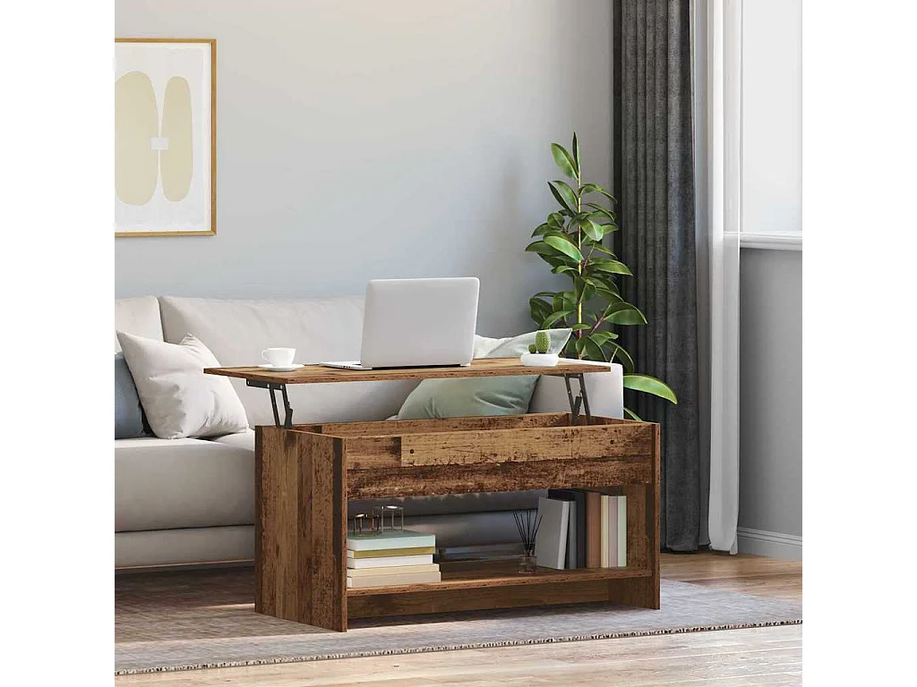 Mesa de centro | Mesa de apoio Madeira antiga 80x50.5x41.5 cm