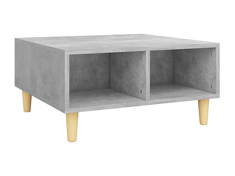 Table basse salon-Table d'appoint gris béton 60x60x30 cm bois d'ingénierie SHL58353