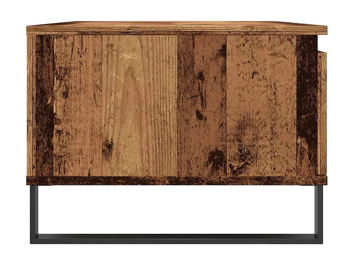 Mesa de centro | Mesa de apoio 90x50x36.5 cm derivados de madeira madeira velha