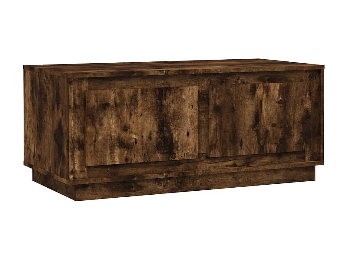 Couchtisch-Wohnzimmertisch-Beistelltische Räuchereiche 102x50x44 cm Holzwerkstoff SHL60863