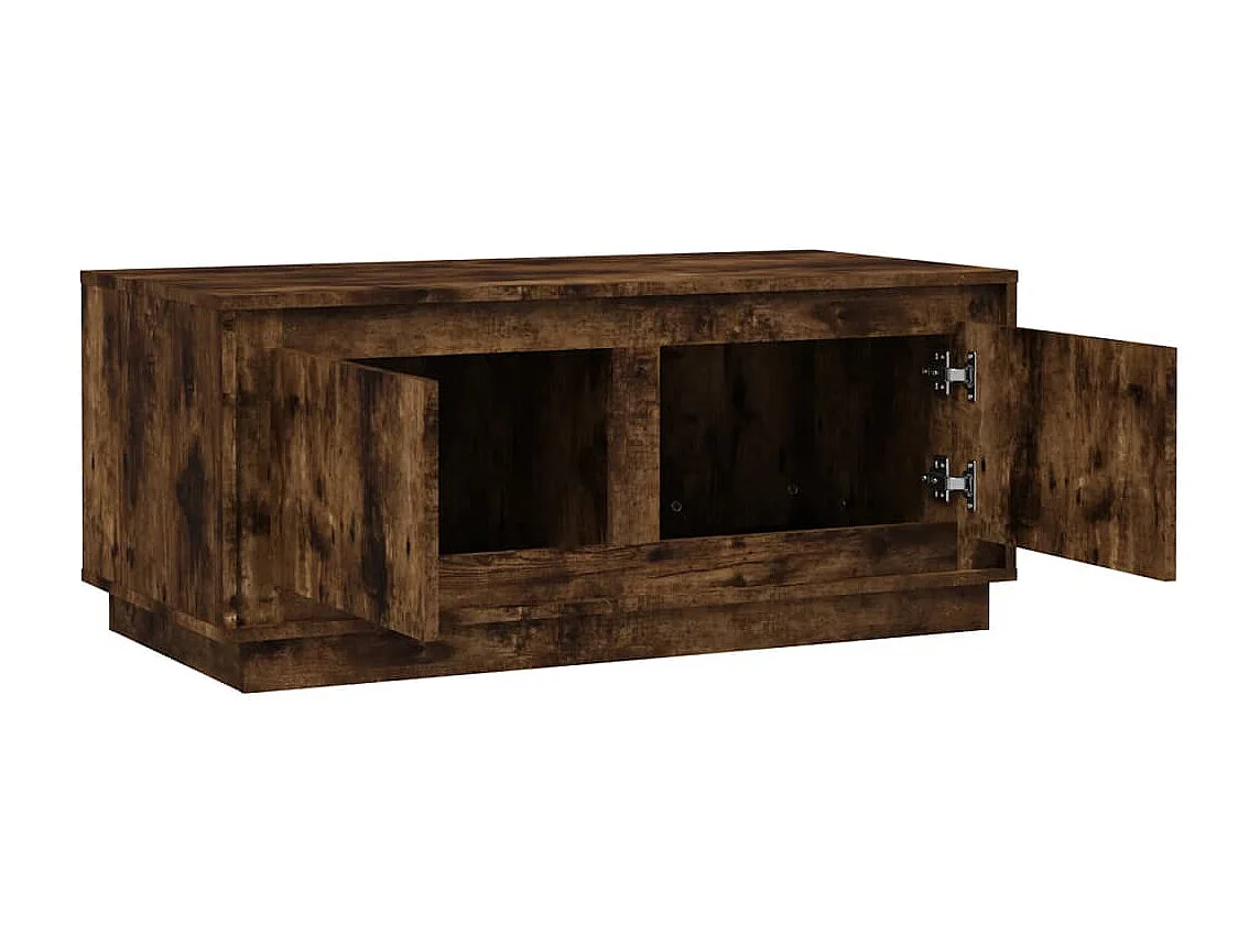 Couchtisch-Wohnzimmertisch-Beistelltische Räuchereiche 102x50x44 cm Holzwerkstoff SHL60863