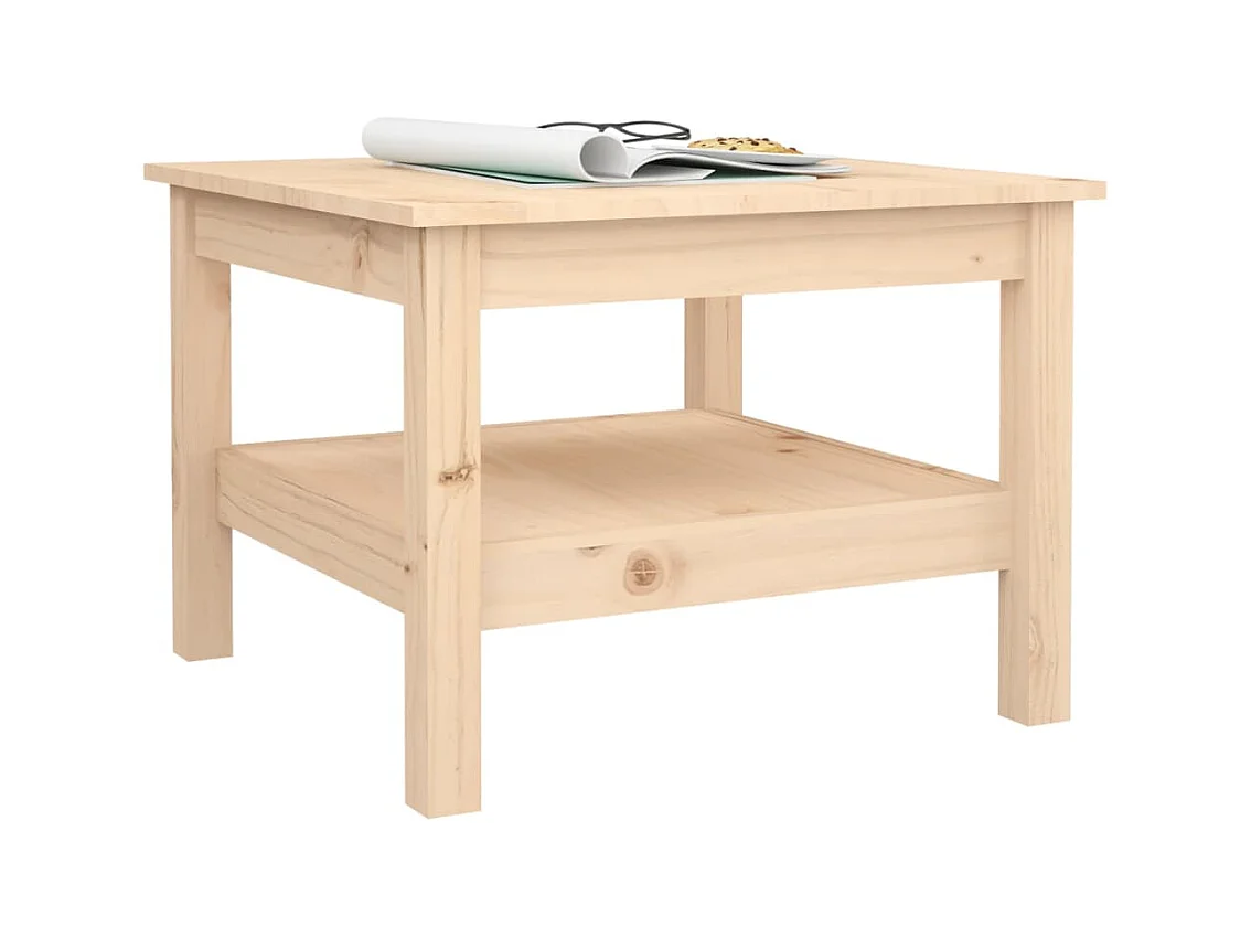 Mesa de centro | Mesa auxiliar madera contrachapada gris hormigón 60x50x36,5 cm SHL4881