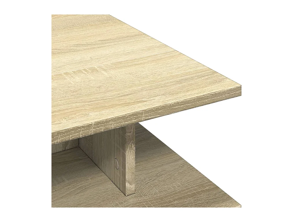 Mesa de centro-Mesa auxiliar madera de ingeniería roble Sonoma 102x55x43 cm SHL2945