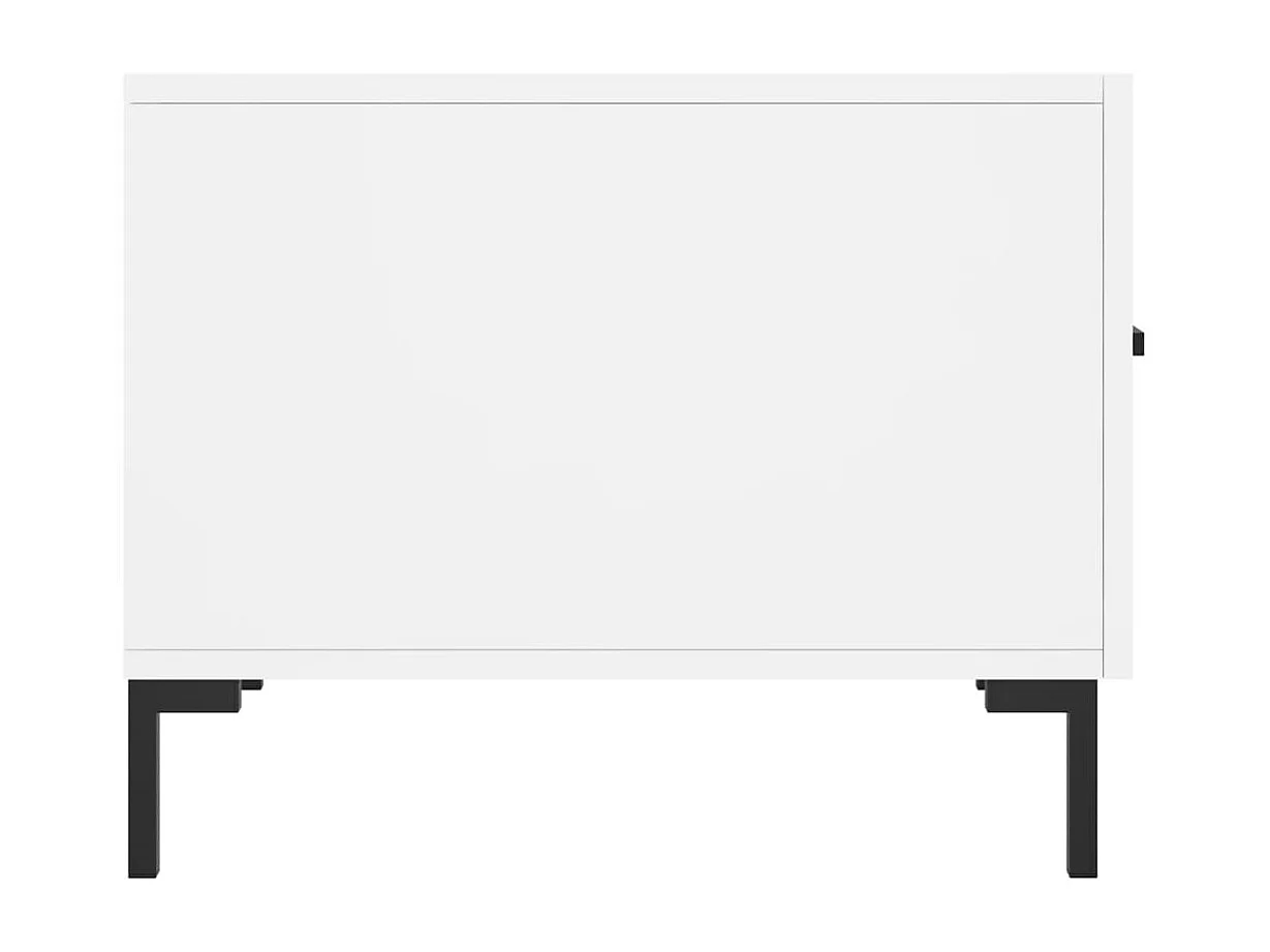 Conjunto de 2 Mesas de Centro | Mesa de apoio | Mesa de café 50x50x40 cm madeira processada branco