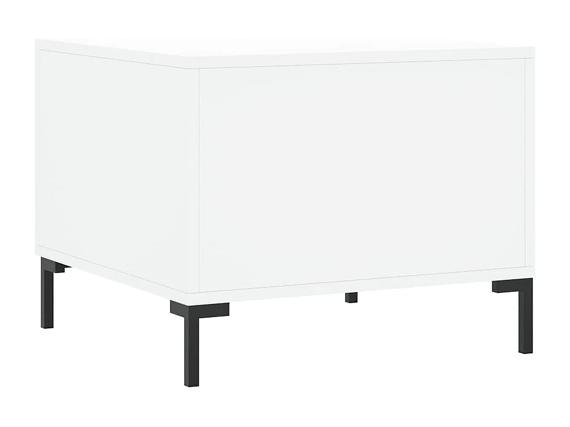 Lot de 2 Tables basses-Tables d'appoint blanc 50x50x40 cm bois d'ingénierie SHL11049