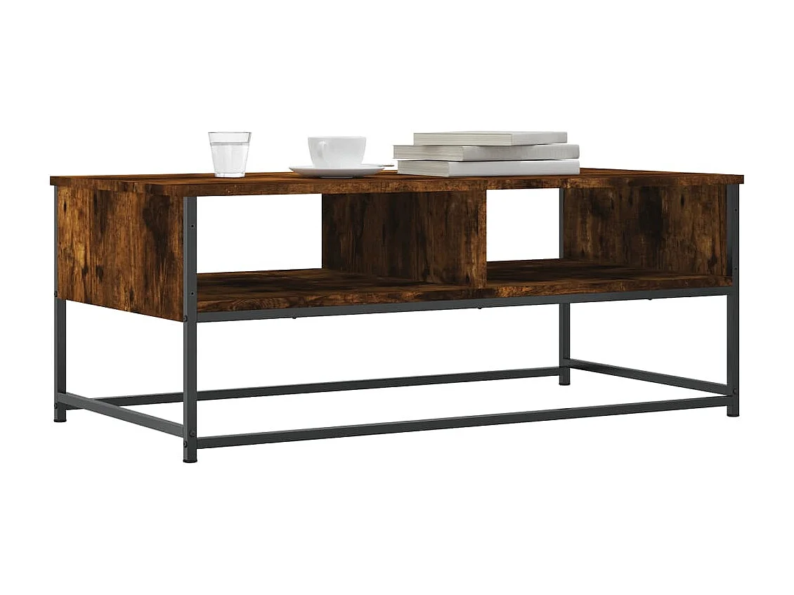 Couchtisch-Wohnzimmertisch-Beistelltische Räuchereiche 100x51x40 cm Holzwerkstoff SHL9489