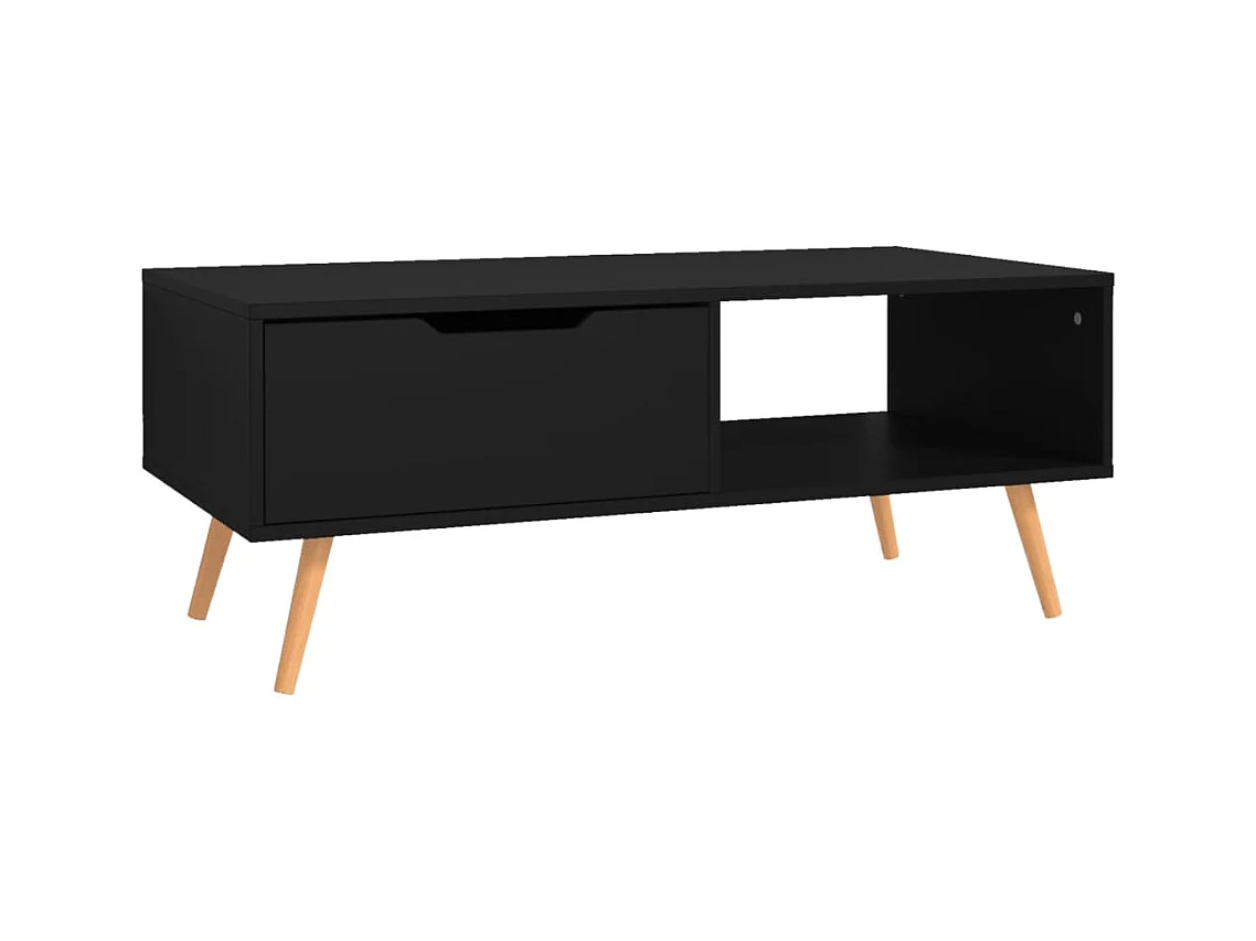 Table basse salon-Table d'appoint Noir 100x49,5x43 cm Bois d'ingénierie SHL95716