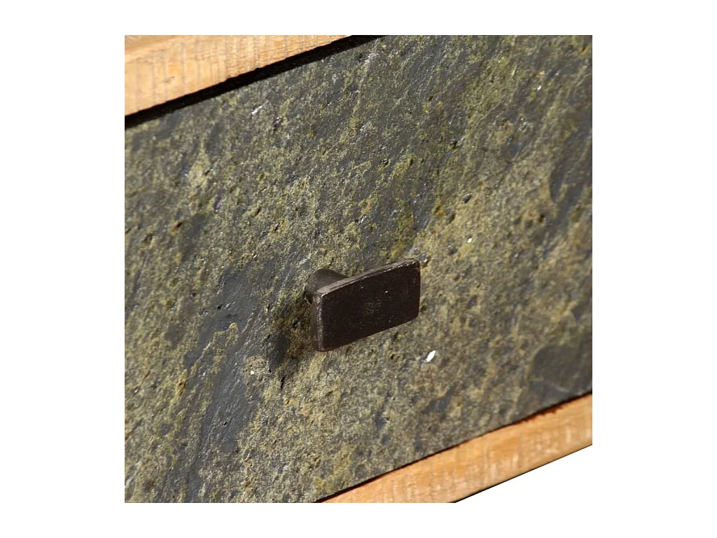 Mesa de centro | Mesa de café | Mesa auxiliar 3 piezas Natural 47.5x47.5x27 cm SHL986