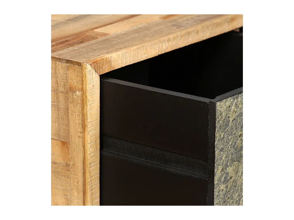 Mesa de centro | Mesa de café | Mesa auxiliar 3 piezas Natural 47.5x47.5x27 cm SHL986