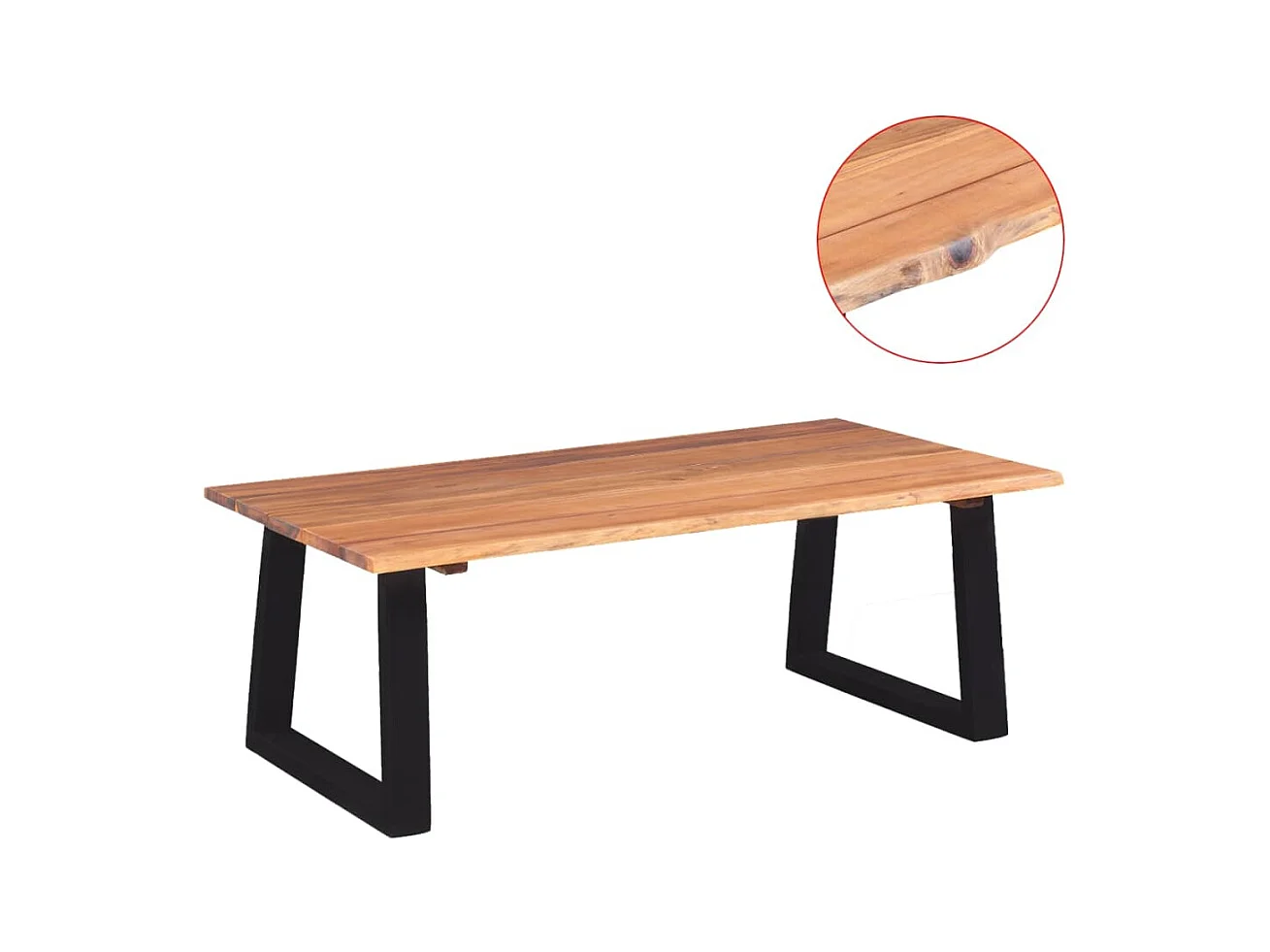 Mesa de centro | Mesa de café | Mesa auxiliar 2 piezas Roble negro 50x50x50 cm SHL75073