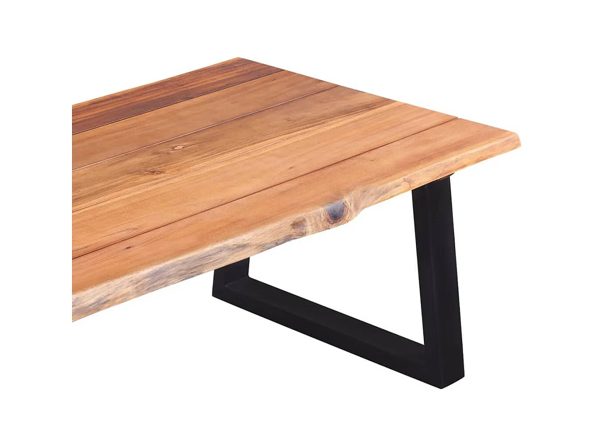 Mesa de centro | Mesa de café | Mesa auxiliar 2 piezas Roble negro 50x50x50 cm SHL75073