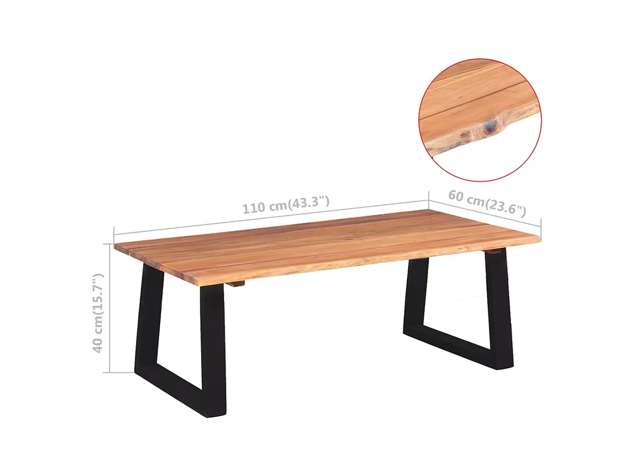 Mesa de centro | Mesa de café | Mesa auxiliar 2 piezas Roble negro 50x50x50 cm SHL75073