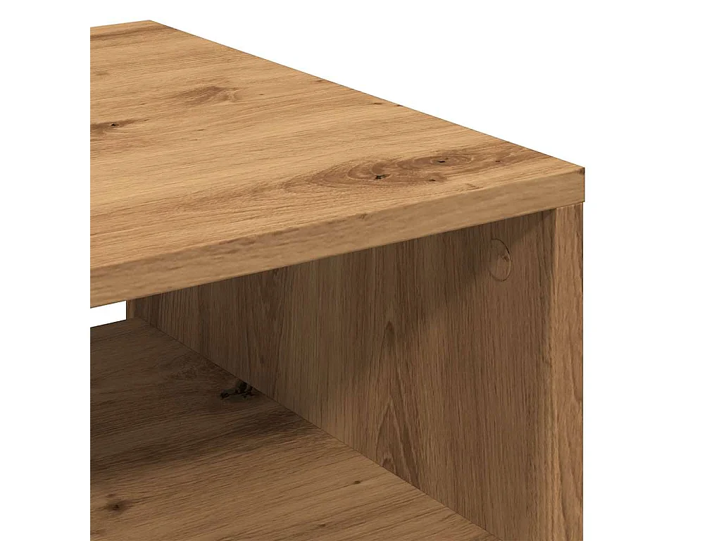 Couchtisch-Wohnzimmertisch-Beistelltische Artisan-Eiche 40x40x43 cm Holzwerkstoff SHL68766