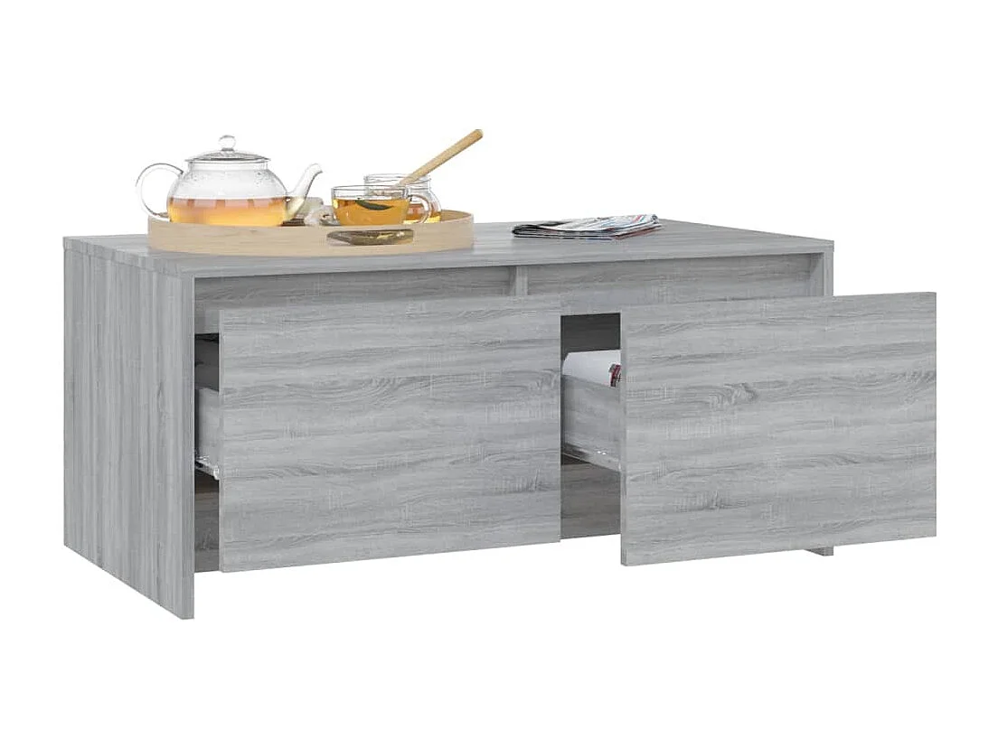 Couchtisch-Sofatisch-Beistelltische Grau Sonoma 90x50x41,5 cm Holzwerkstoff SHL63133