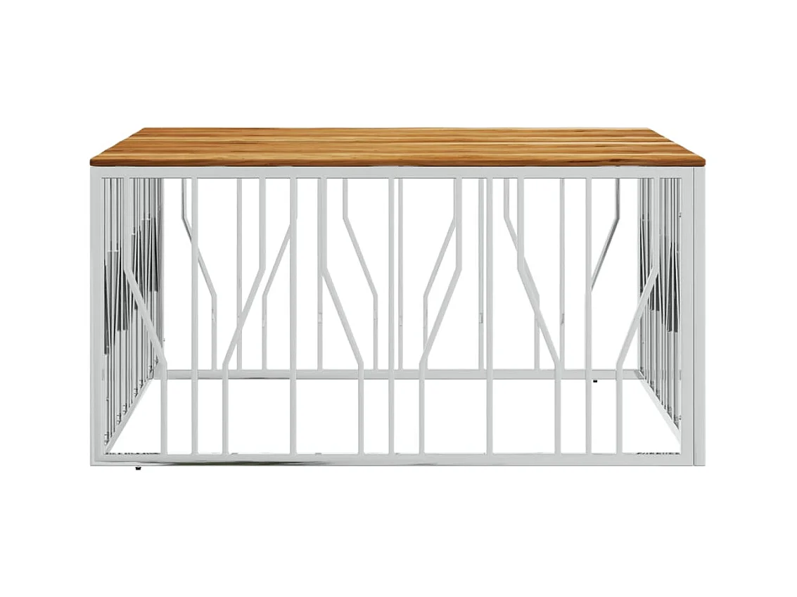 Mesa de centro | Mesa auxiliar con Infinity LED marrón roble 50x50x38 cm SHL610