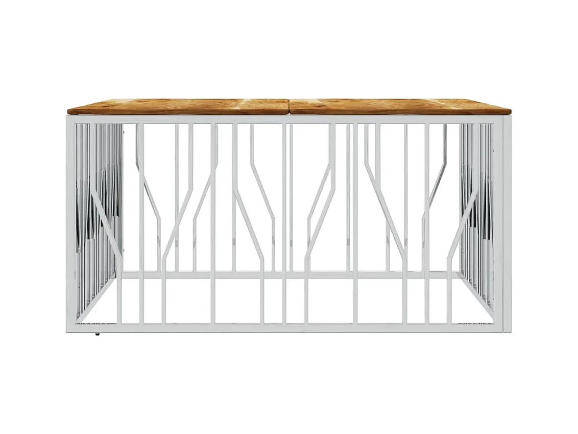 Mesa de centro | Mesa auxiliar con Infinity LED marrón roble 50x50x38 cm SHL610